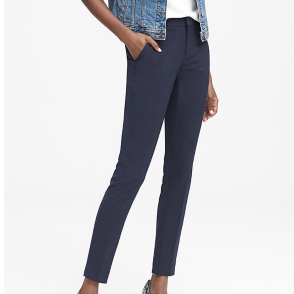 Banana Republic Navy Straight Leg Pants